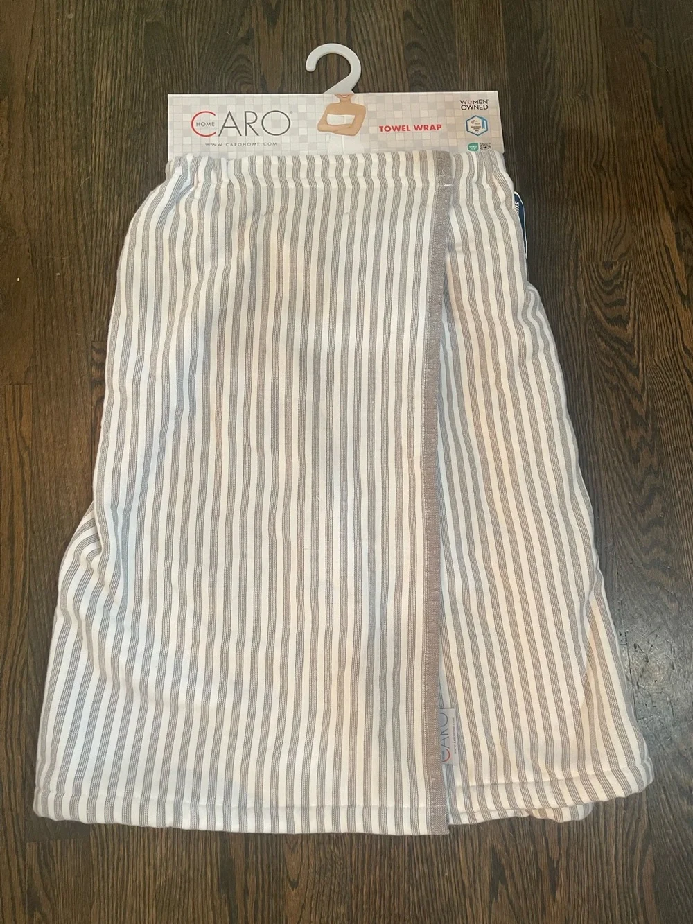 CARO spa towel wrap - velcro closure absorbent and soft 100% Cotton - Brand new